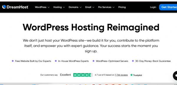 DreamHost affordable WordPress hosting with fast, secure servers