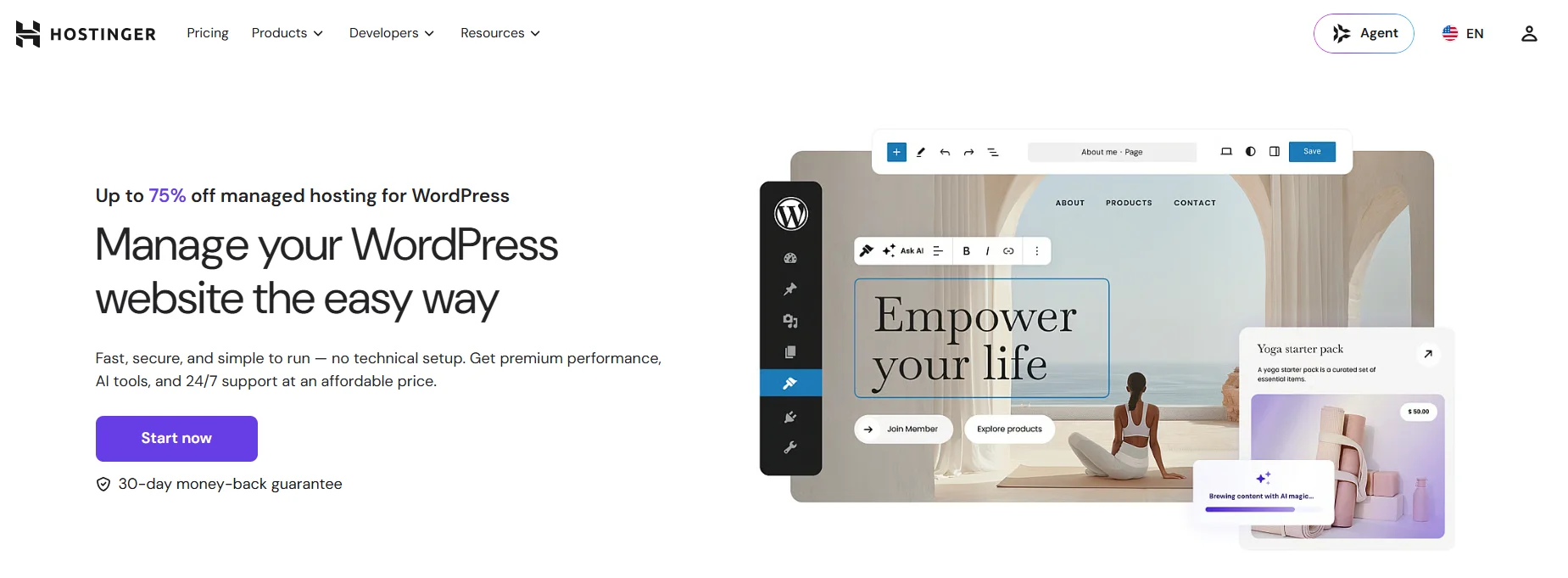 Hostinger WordPress Hosting -Official Page 