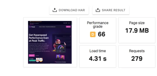 Rapyd Cloud speed features showing ultra-fast cloud hosting performance