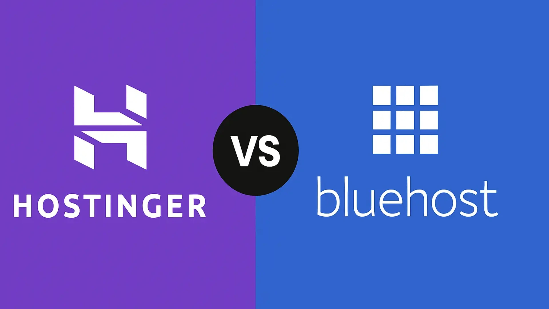 Hostinger vs Bluehost 2026 comparison guide showing features, pricing, and WordPress hosting
