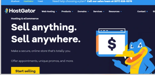 HostGator eCommerce hosting review showing online store performance