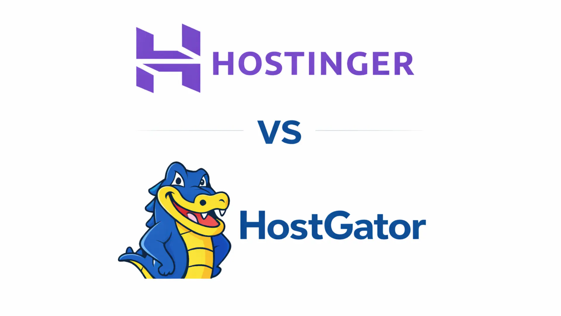 Hostinger vs HostGator 2026 comparison focusing on performance, pricing, features, and overall hosting value