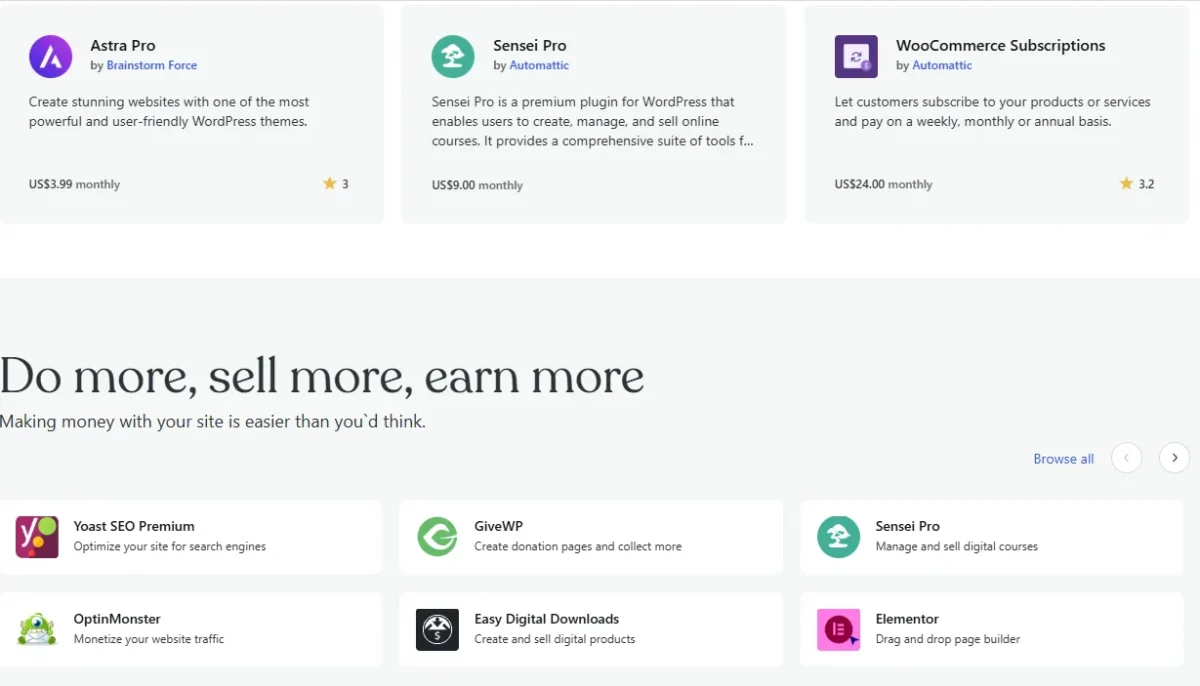 I’m exploring WordPress.com plugins and tools for design, SEO, subscriptions, courses, and online selling