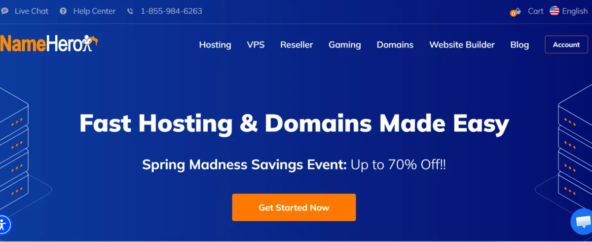 fast hosting domains homepage