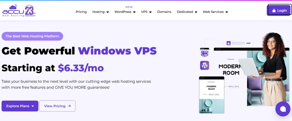AccuWeb hosting Windows VPS Hosting banner 