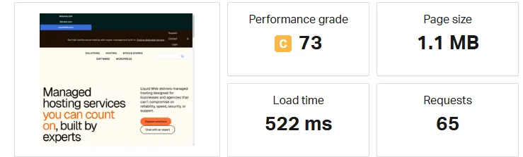Real Website Load Speed and Performance Metrics PVYEmpire