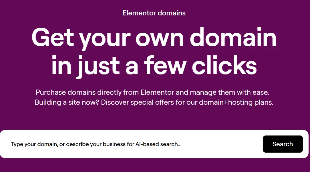 Elementor Domains