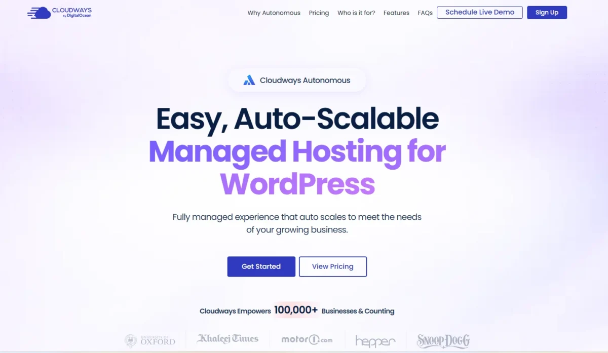 
Easy, Auto-Scalable Managed Hosting for WordPress
