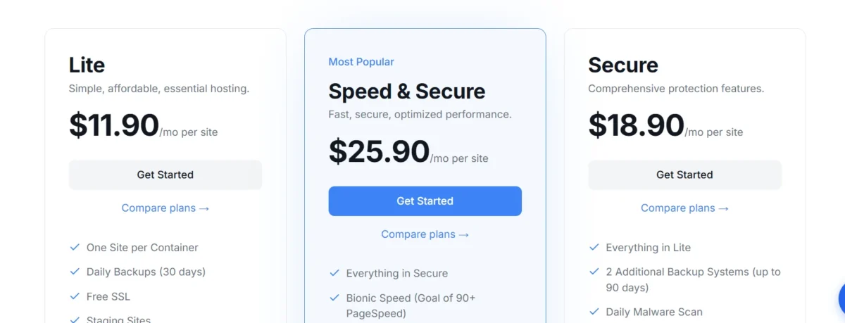 BionicWP review pricing and plans