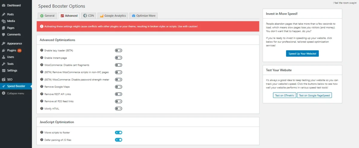 Remove Unused CSS & JS