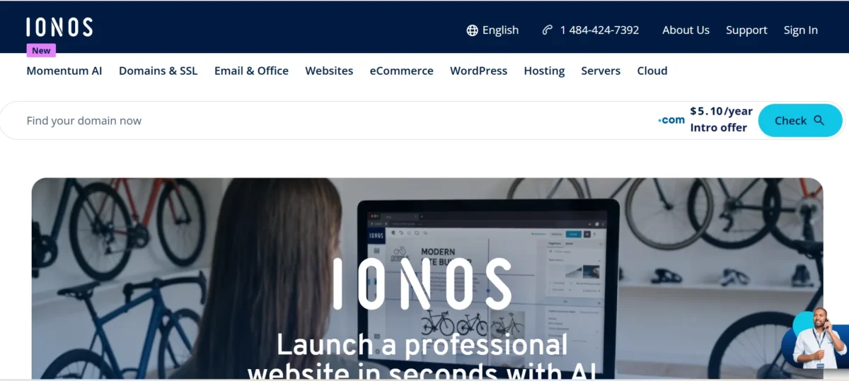 IONOS – Cheapest Introductory Price