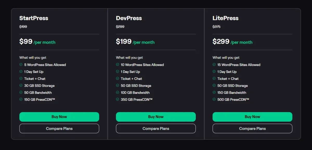 Pagely Plans & Pricing