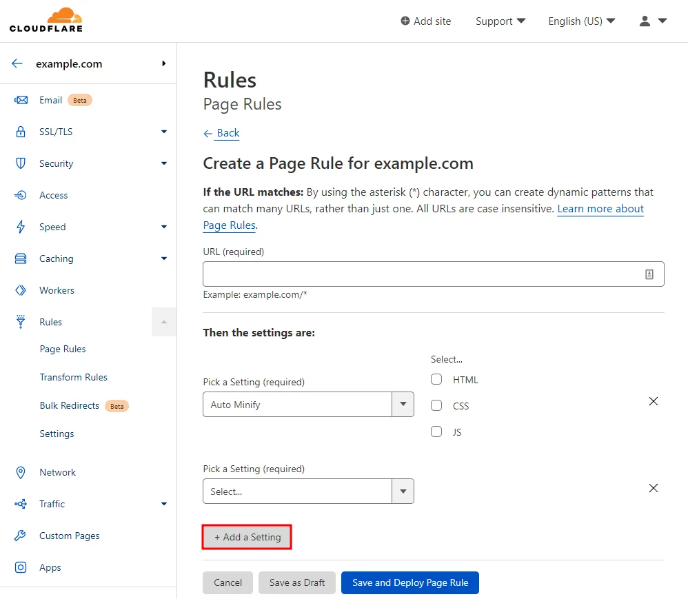 Configure Essential Cloudflare Settings