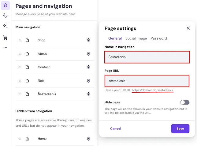 How to Change Your Website Address in Hostinger Website Builder