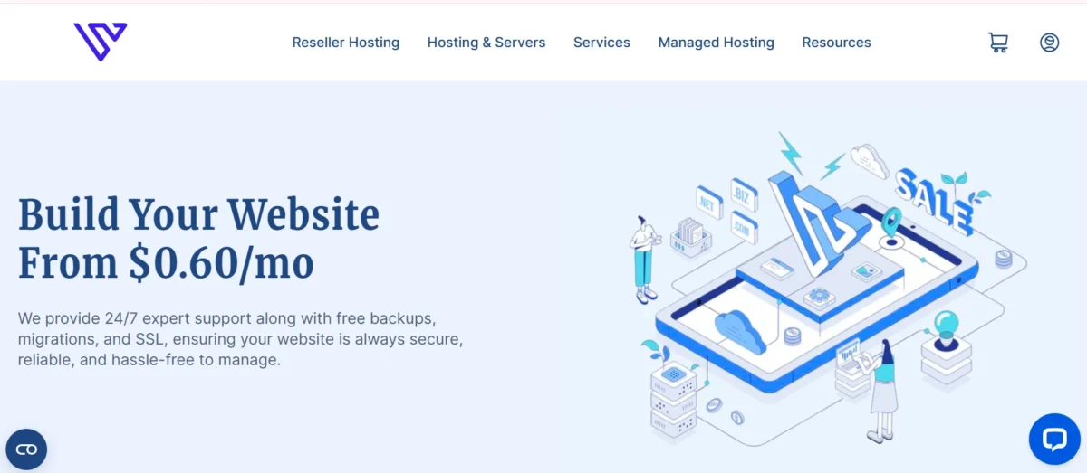 Build Your Website From $0.60/mo verpex hosting