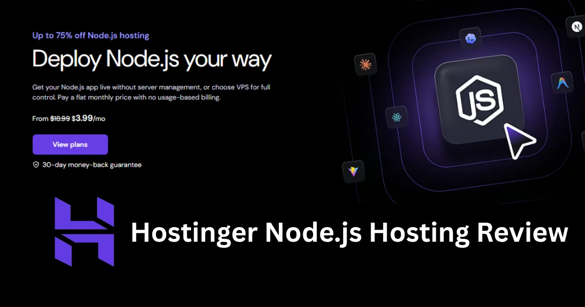 Hostinger Node.js Hosting Review: Details, Pricing, & Features