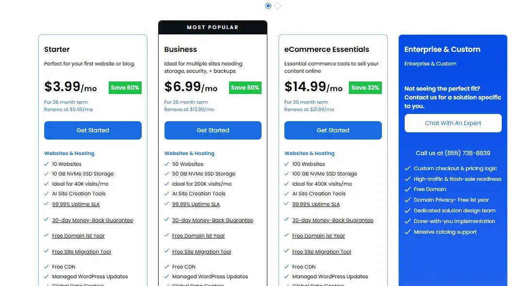 Bluehost Hosting Plans and Pricing - Cpanel