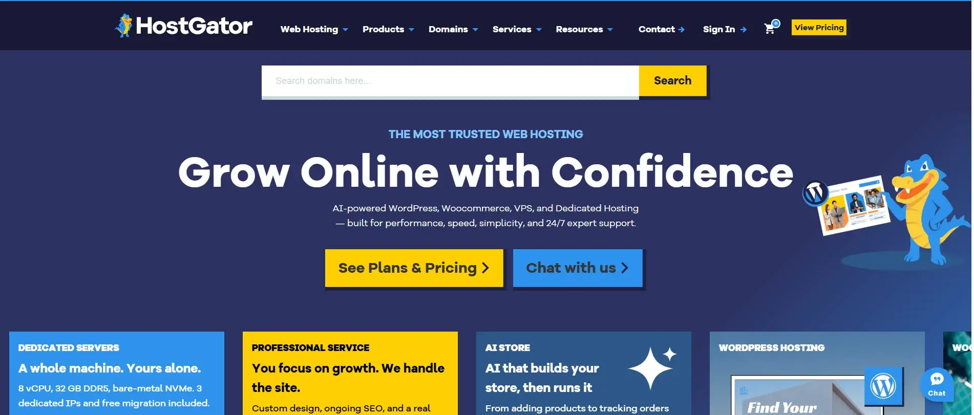 Hostgator hosting official page banner
