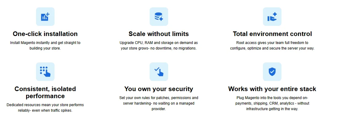 bluehost magento hosting feature