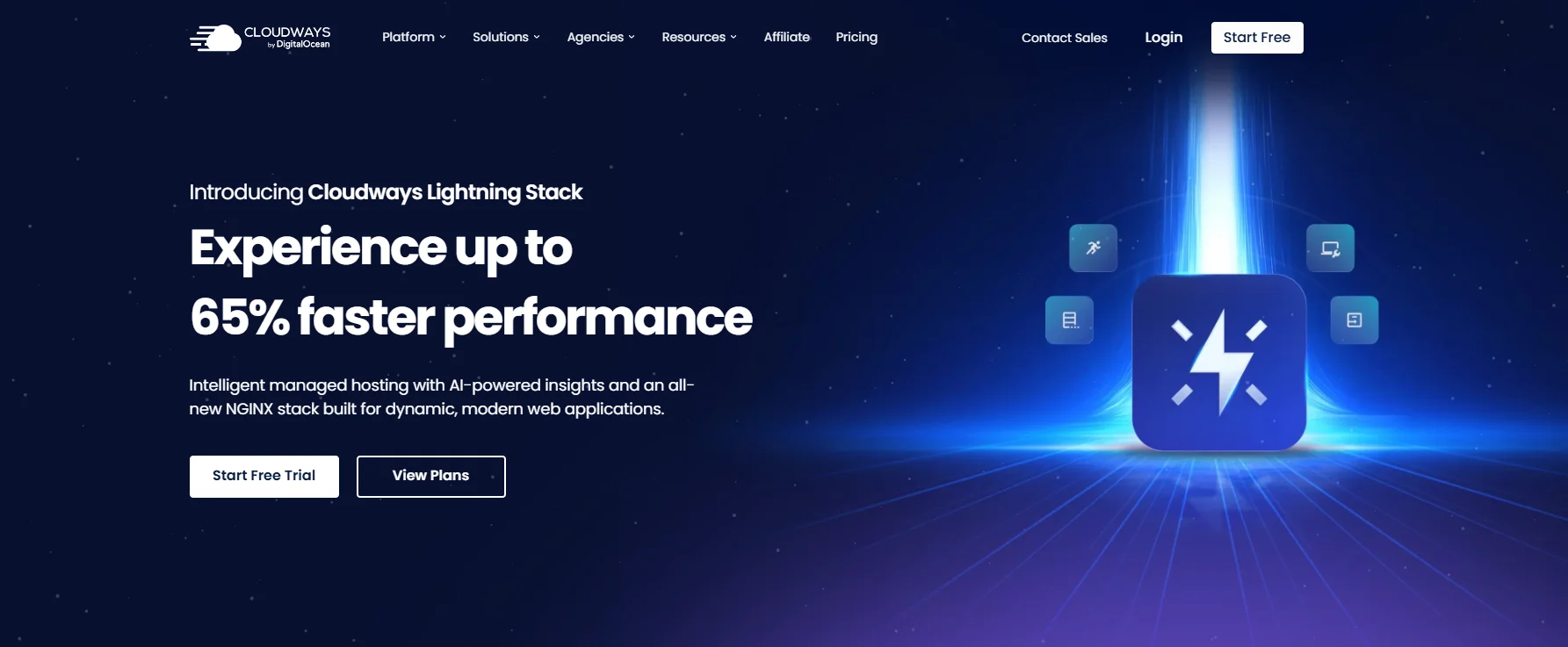 cloudways hosting official page banner