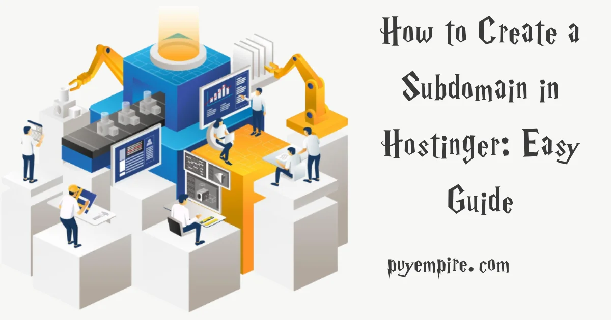 How to Create a Subdomain in Hostinger: Easy Guide