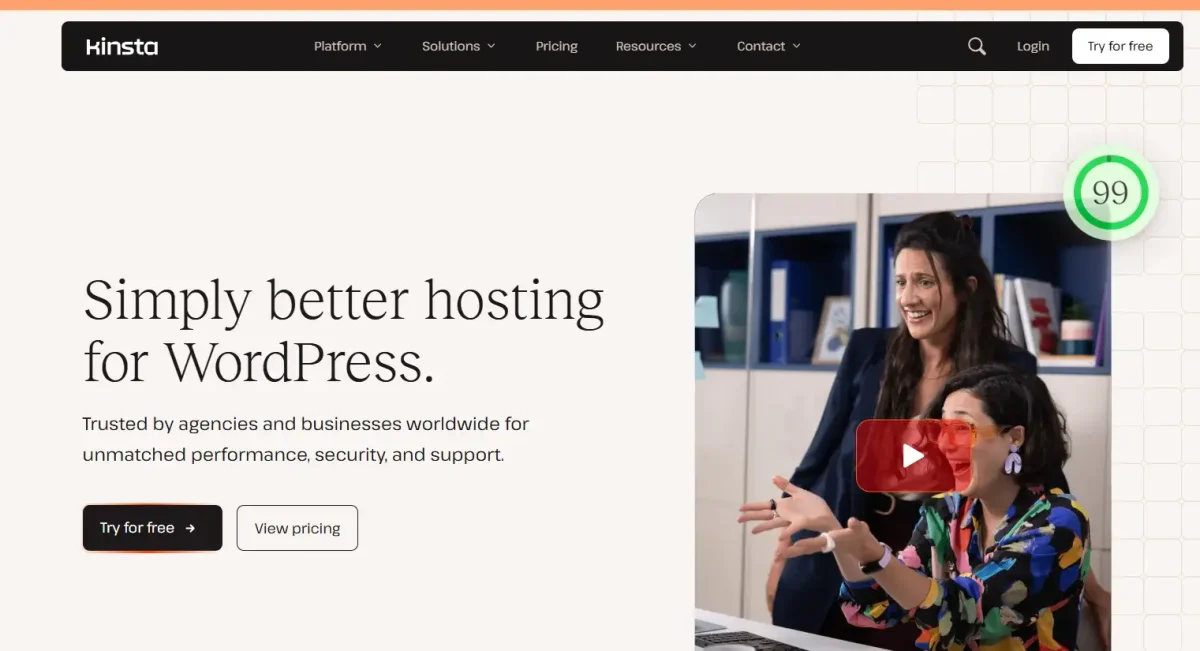 kinsta offical page banner