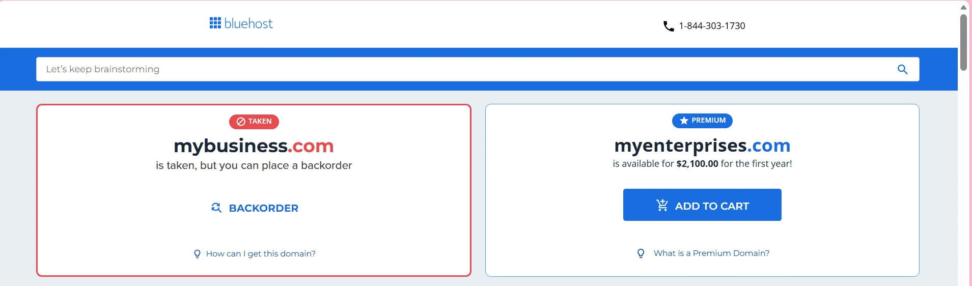Connect or Choose Your Domain