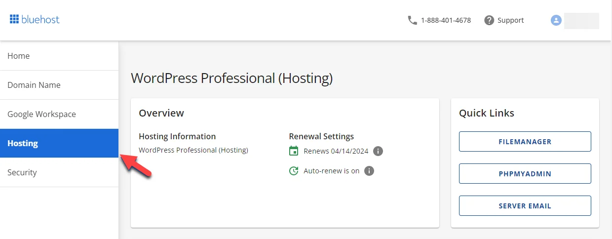 Install WordPress on Bluehost