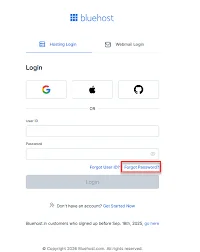 Log In to Your Bluehost Account
