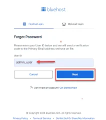 Log In to Your Bluehost Portal
